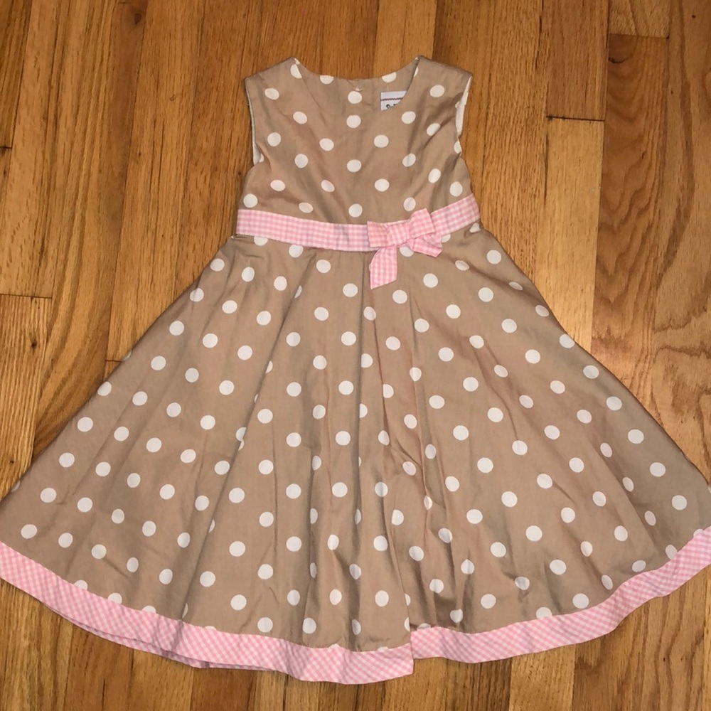 Polly & Friends polka dot girls dress size 3T